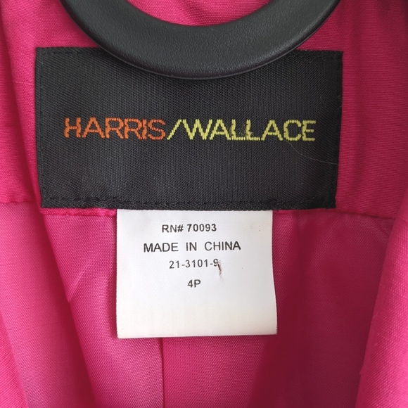 Harris Wallace Silk Cropped Jacket Sz 4 - Picture 3 of 7